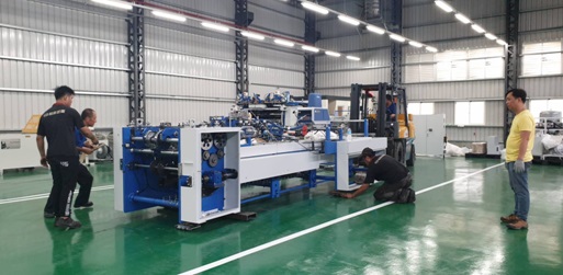 Paper bag making machine